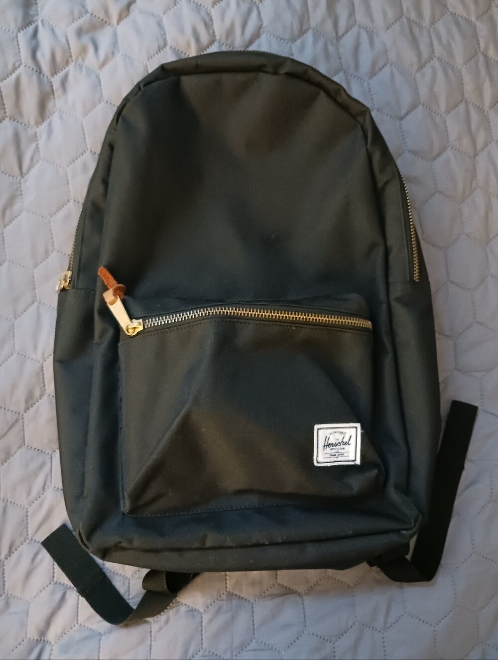 Herschel Co. Settlement Mid Volume Grey-Black Backpack Excellent Condition